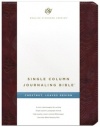 ESV Single Column Journaling Bible TruTone, Chestnut, Leaves 